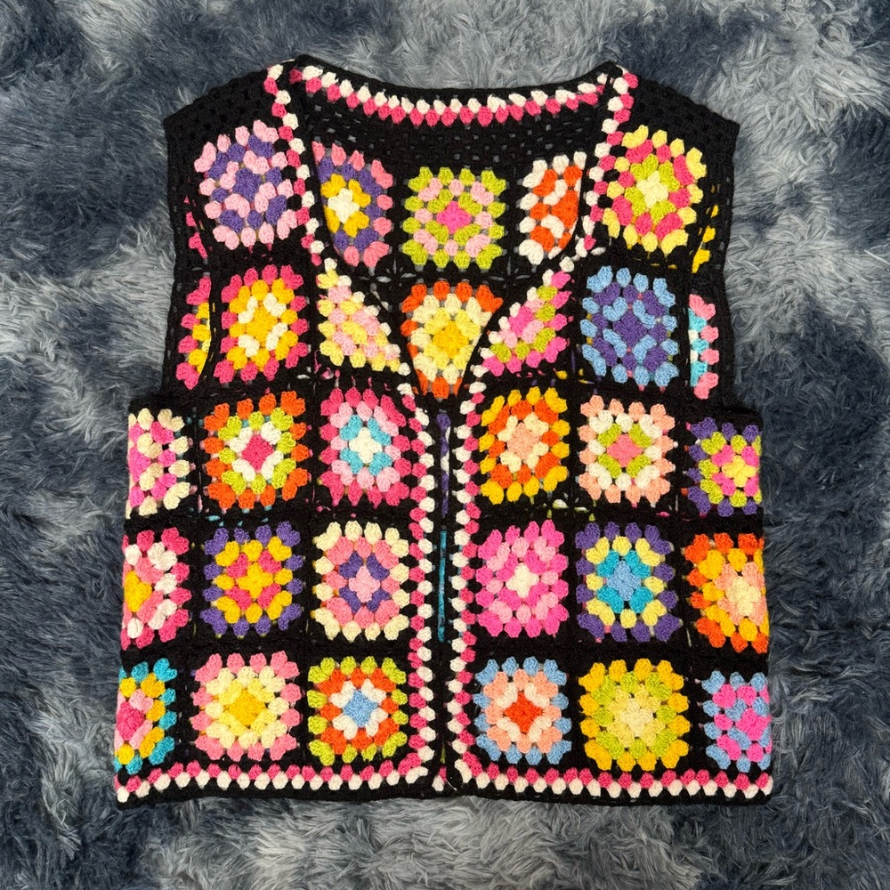 Handmade. Colorful. Wool rope. Knit.